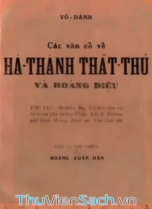 Hà Thành Thất Thủ Ca Và Hoàng Diệu