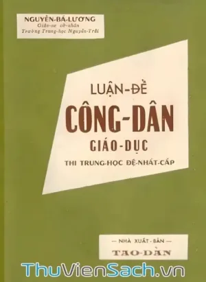 Luận Đề Công Dân Giáo Dục