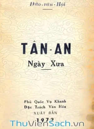 Tân An Ngày Xưa