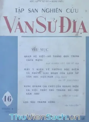 Tập San Nghiên Cứu Văn Sử Địa - Tập 16