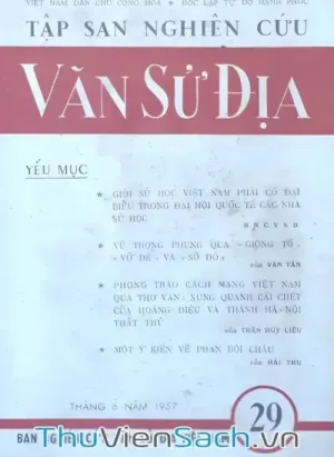 Tập San Nghiên Cứu Văn Sử Địa - Tập 29