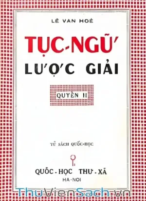 Tục Ngữ Lược Giải - Quyển 2