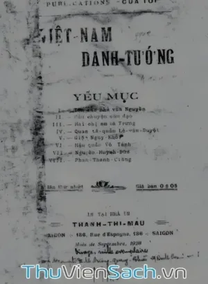 Việt Nam Danh Tướng Yếu Mục